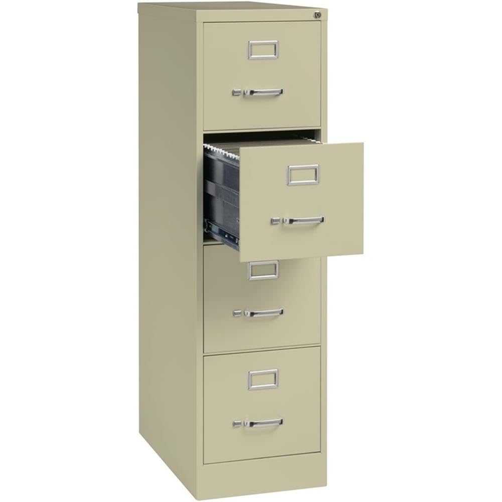 Beige 4-Drawer Metal Letter File Cabinet Z52631