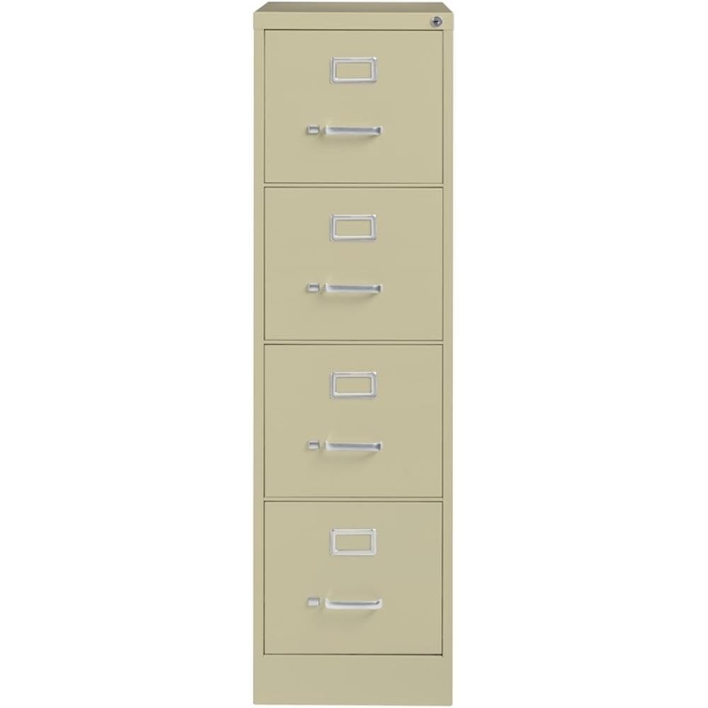 Beige 4-Drawer Metal Letter File Cabinet Z52631