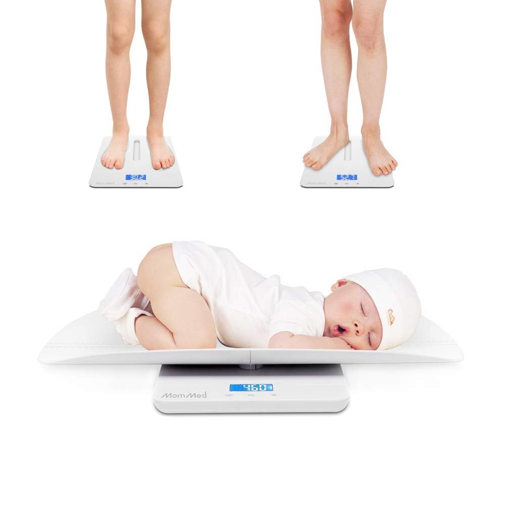 Baby Scale with Hold Function, Blue Backlight, Weight and Height Track X3106
