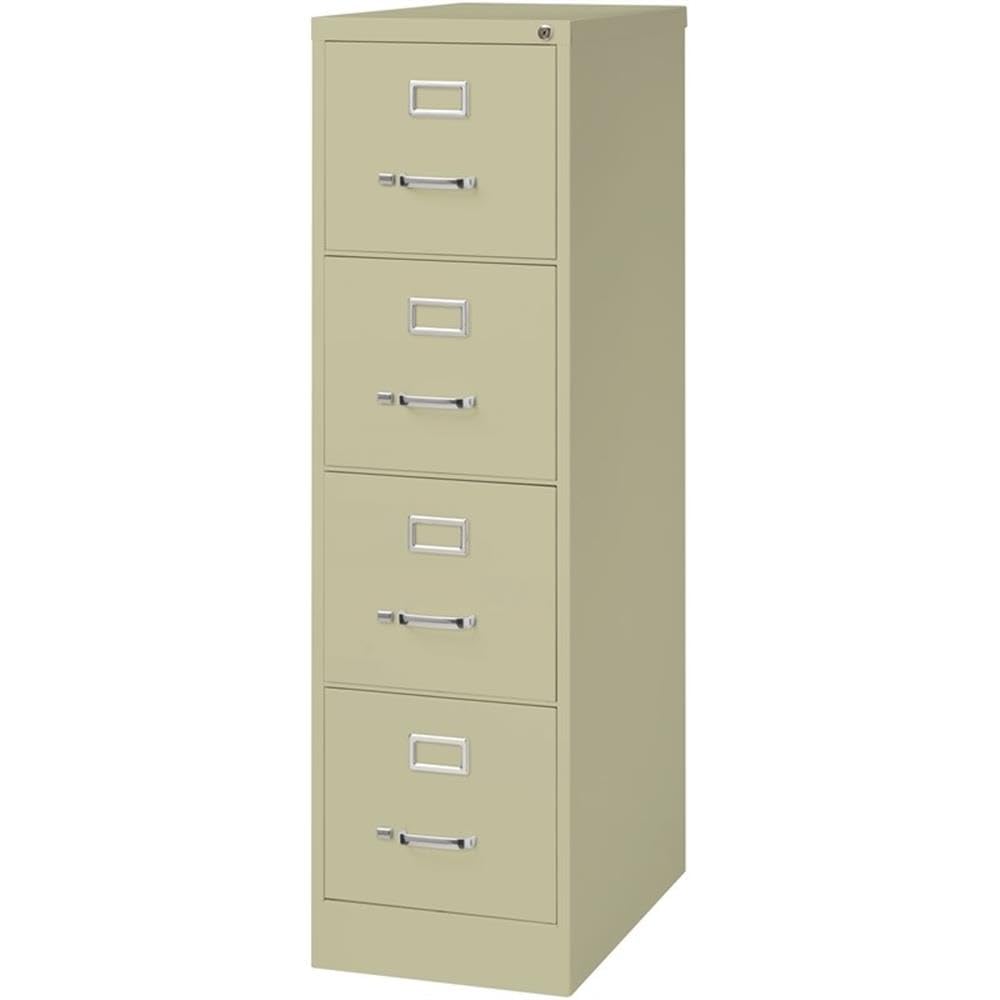 Beige 4-Drawer Metal Letter File Cabinet Z52631