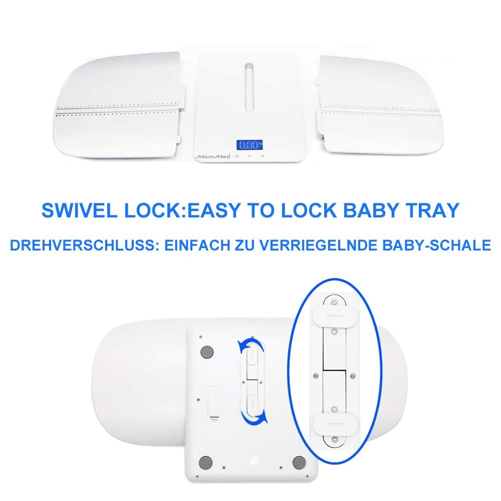 Baby Scale with Hold Function, Blue Backlight, Weight and Height Track X3106