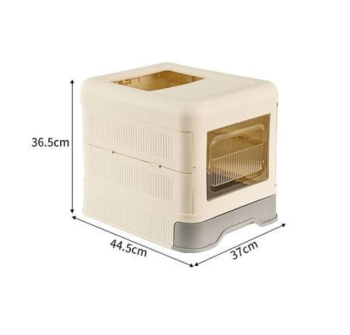 Fully Enclosed Cat Litter Box with Lid and Drawer N753