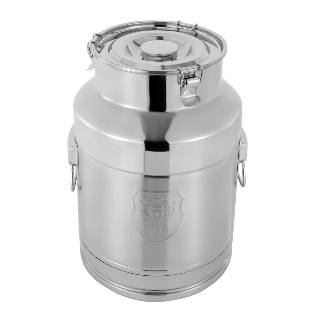 7 Gallon Stainless Steel Milk Can with Sealed Lid A332971