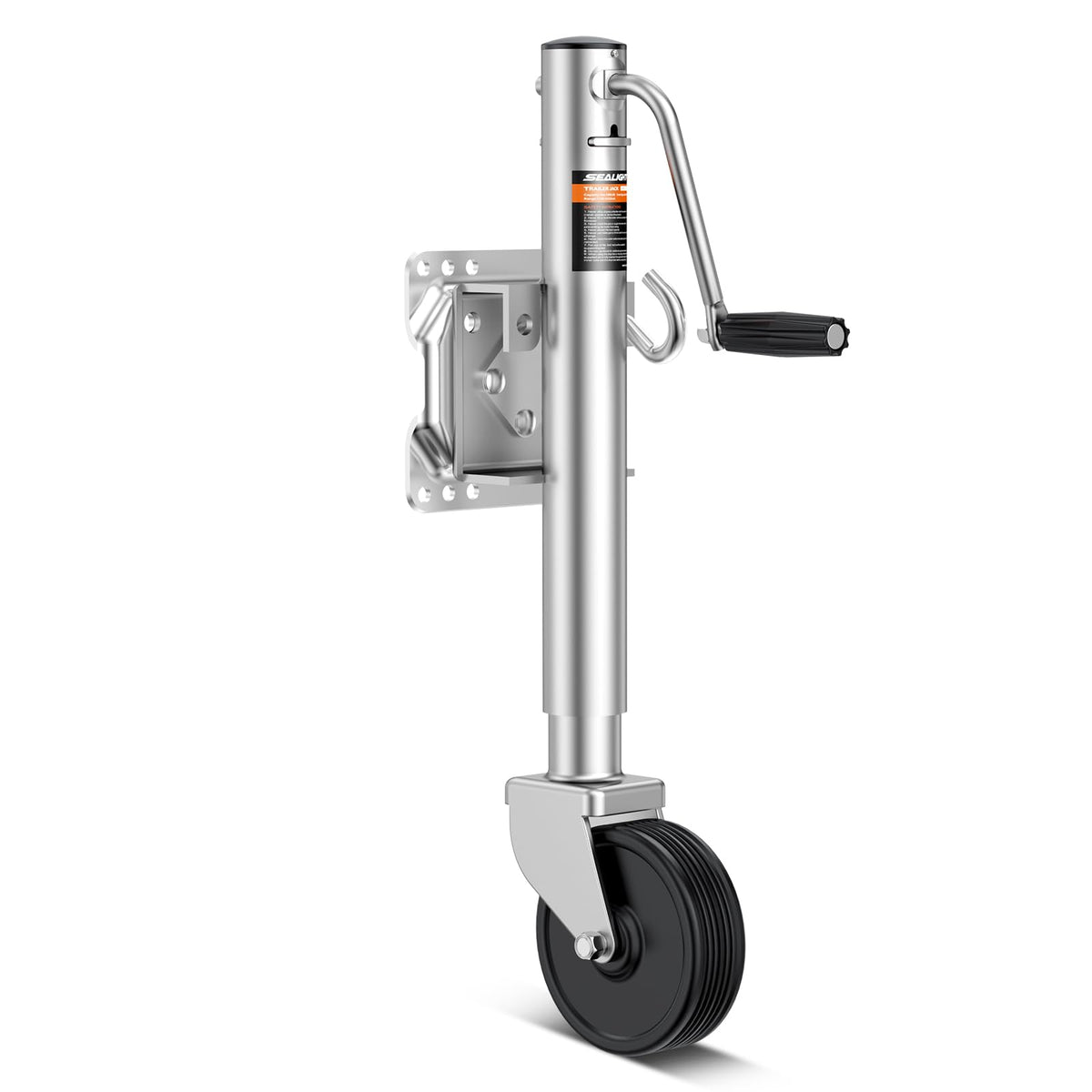 1200 lbs Galvanized Steel Trailer Jack with Wheel H61195