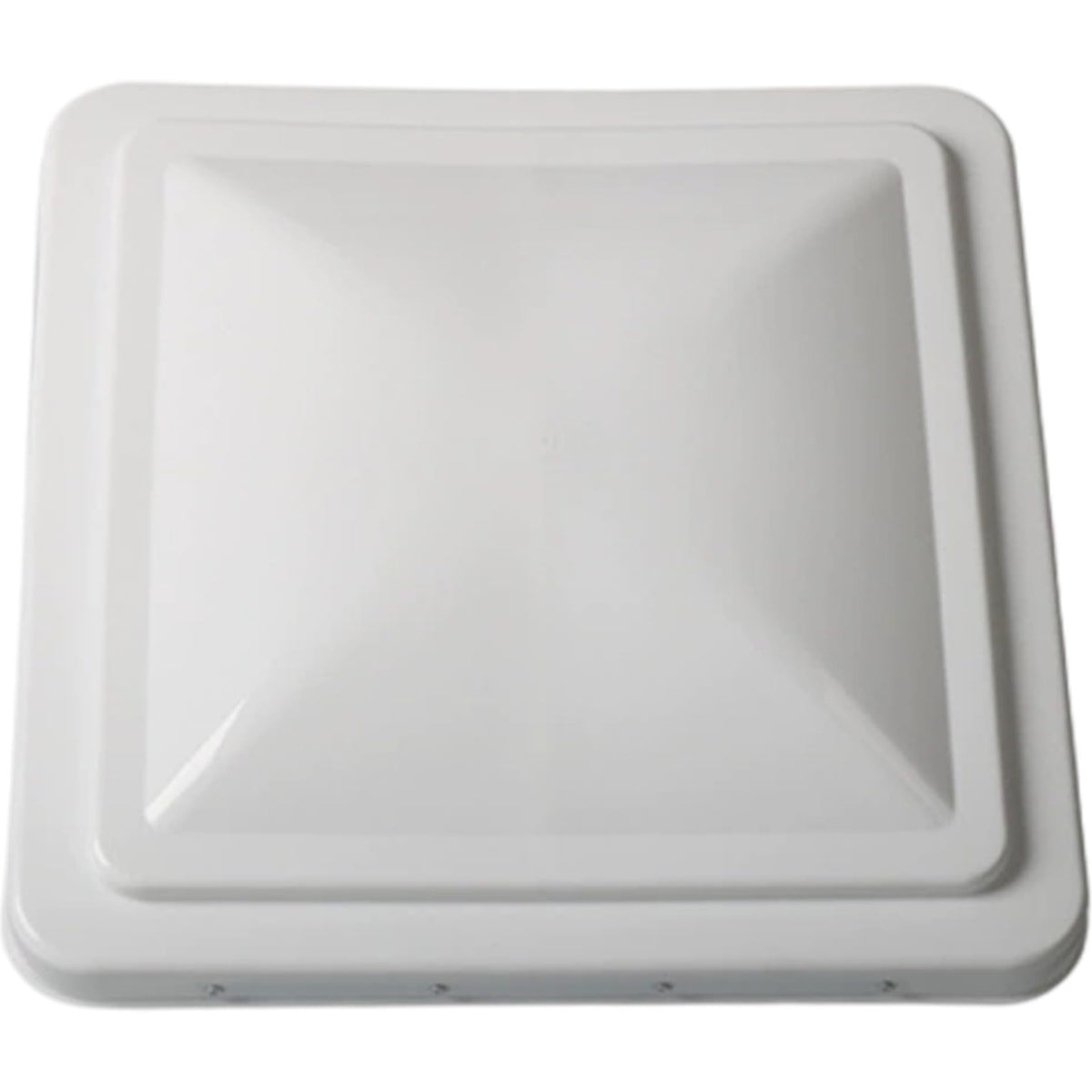 14 Inch White Weather-Resistant Plastic RV Vent Cover C27518