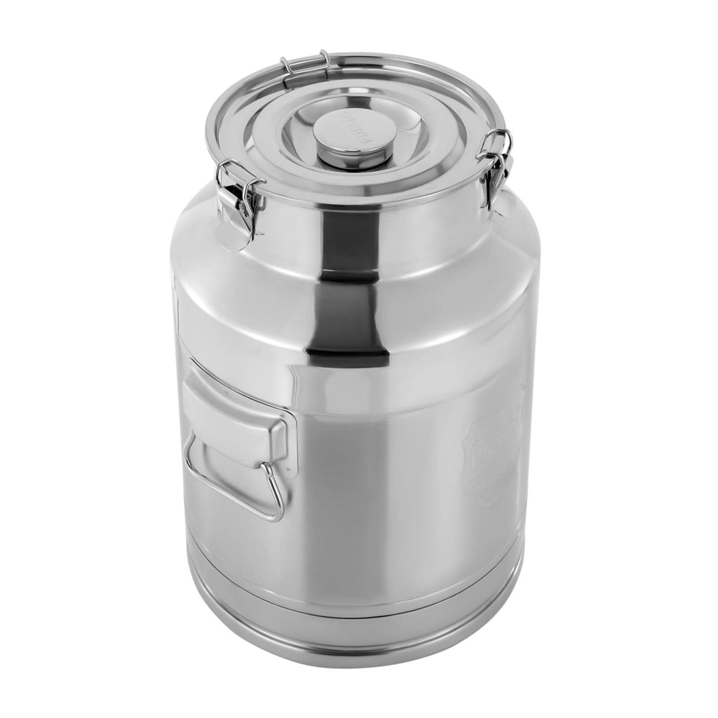 7 Gallon Stainless Steel Milk Can with Sealed Lid A332971