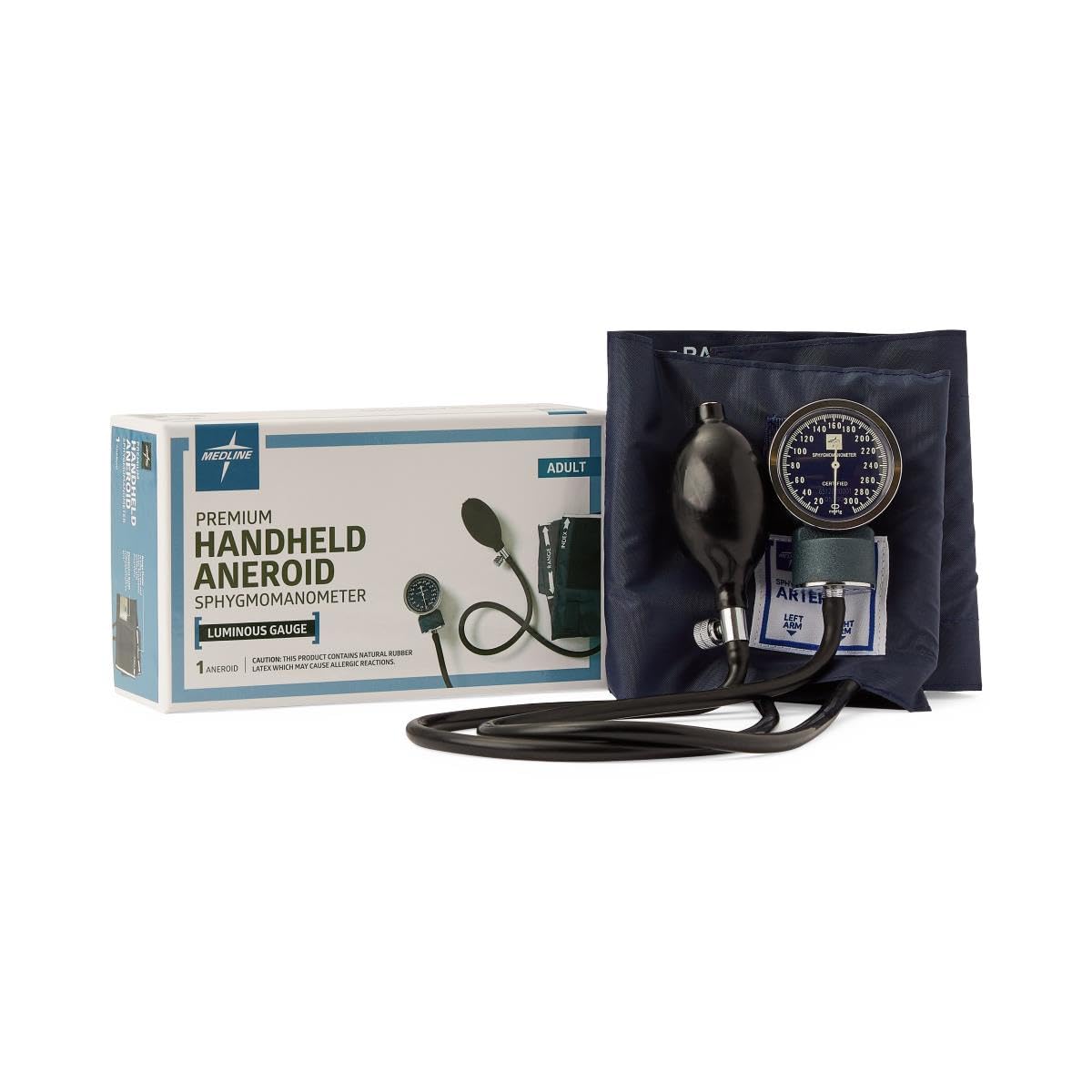 Handheld Aneroid Sphygmomanometer Adult Blood Pressure Cuff J9657