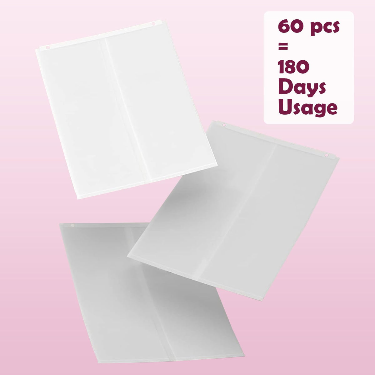 60pcs Cat Litter Box Liners D281