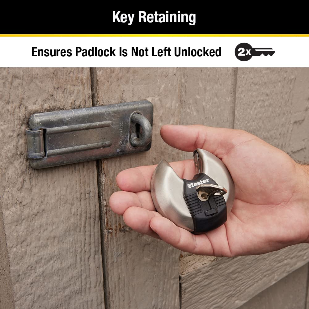 2-3/4-inch Wide Stainless Steel Disc Padlock Q443358