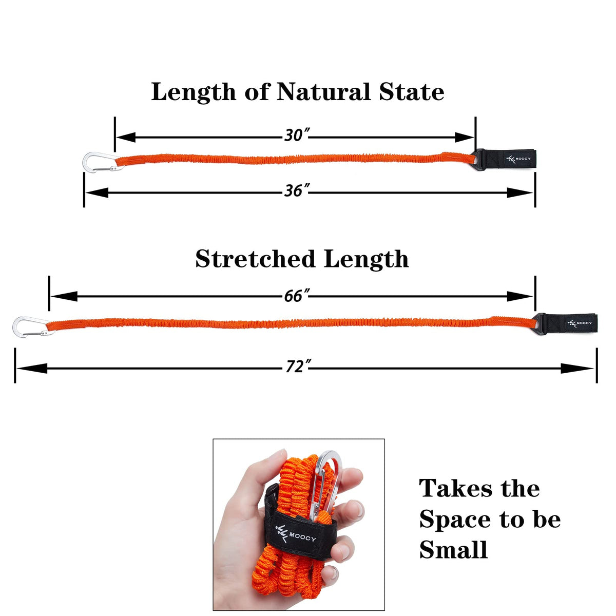 Kayak Paddle Leash Stretchable Coiled Lanyard H58463