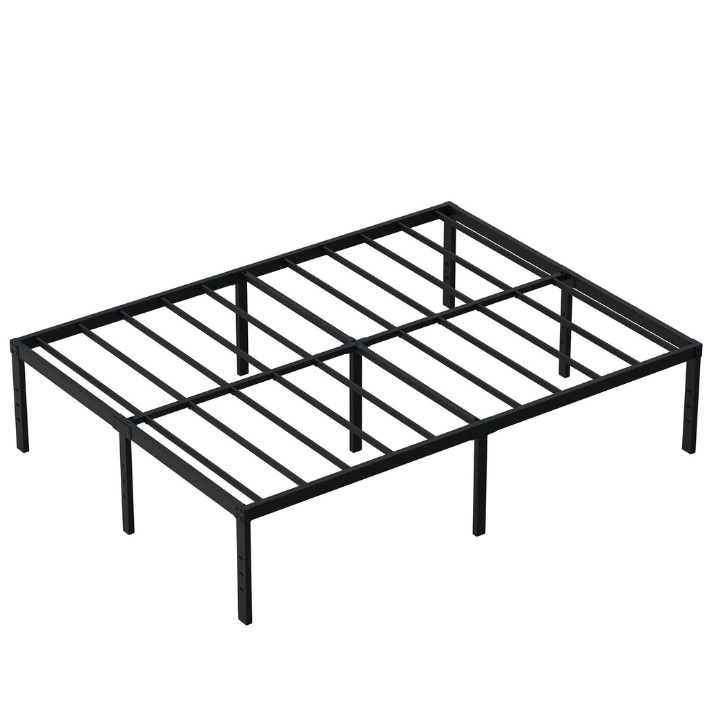 18 Inch High Queen Size Bed Frame with Storage H40697