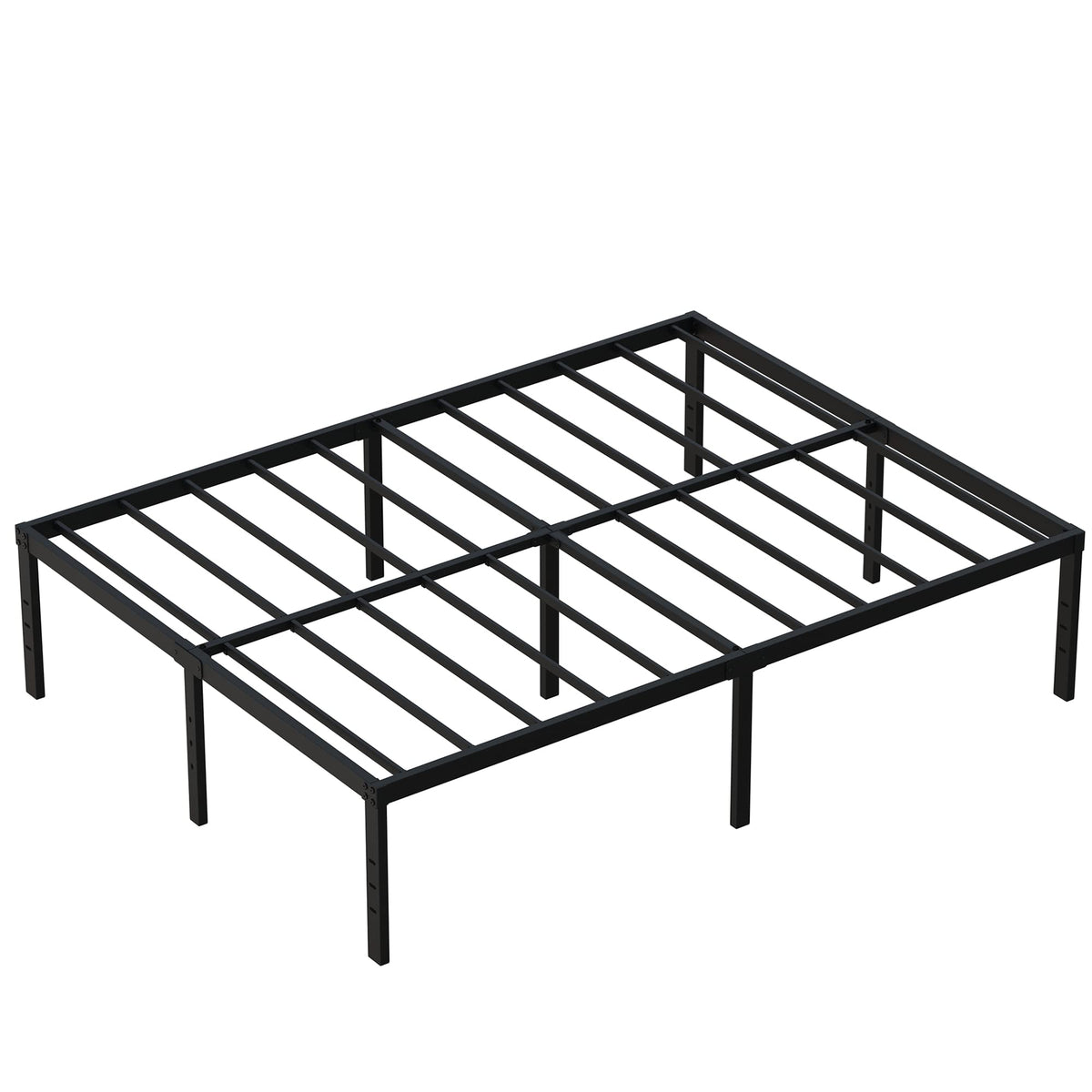 18 Inch High Queen Size Bed Frame with Storage H40697