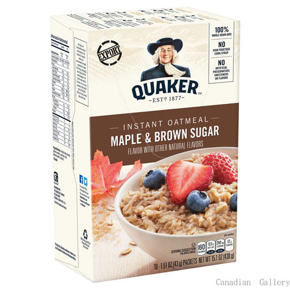 Instant Oatmeal Maple & Brown Sugar Pack of 6 F422374
