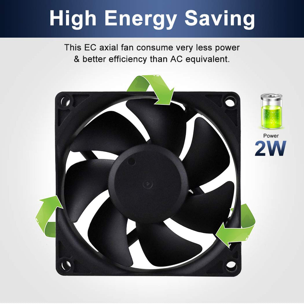 80mm EC Axial Brushless Cooling Fan Y152