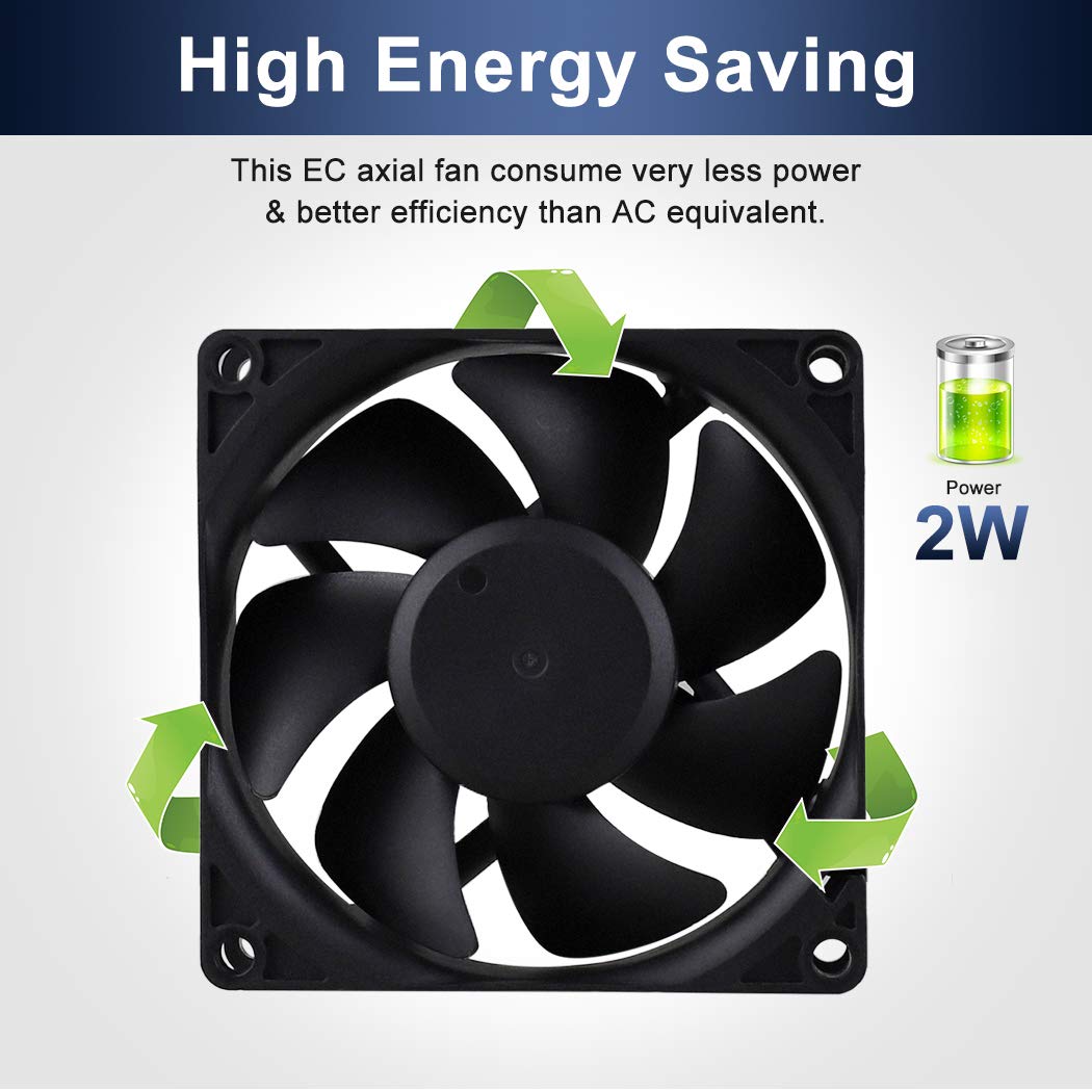 80mm EC Axial Brushless Cooling Fan Y152