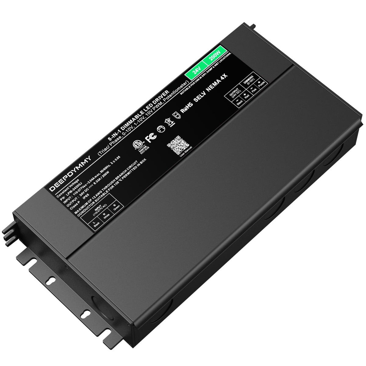 200W 24V Dimmable LED Driver G571