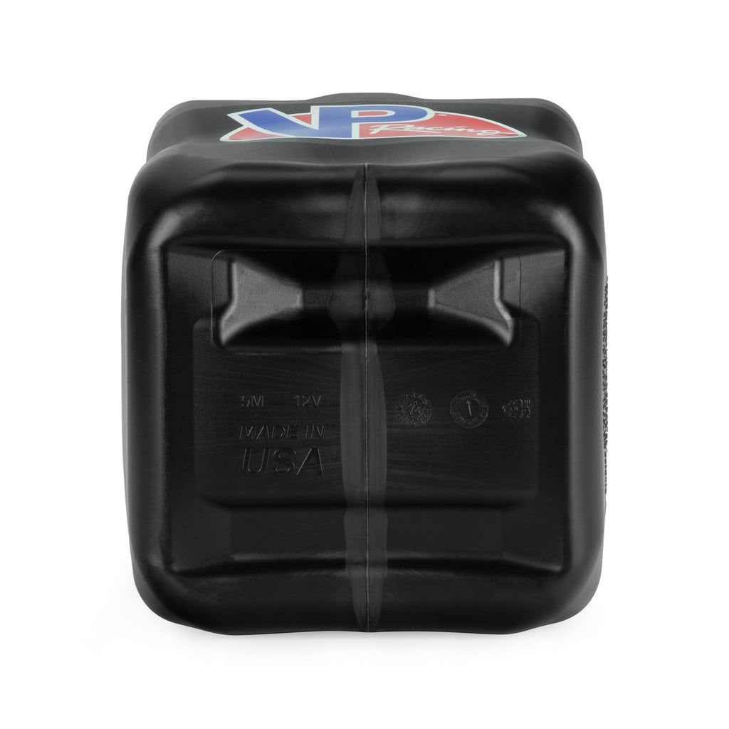 5.5 Gallon Square Motorsport Jug Black with Filler Hoses 4 Pack O706