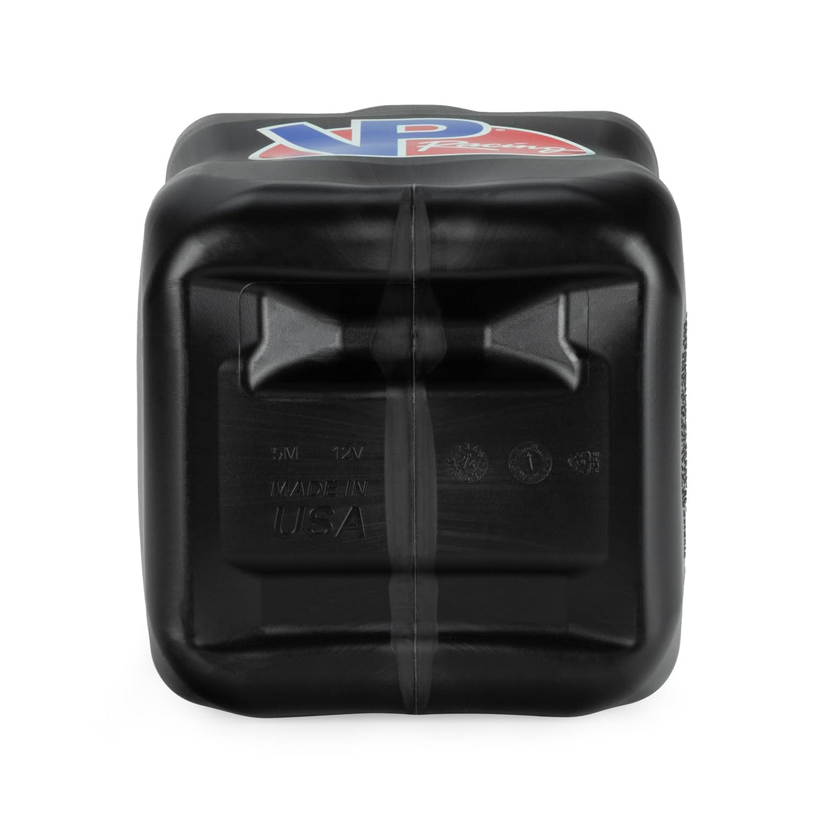 5.5 Gallon Square Motorsport Jug Black with Filler Hoses 4 Pack O706