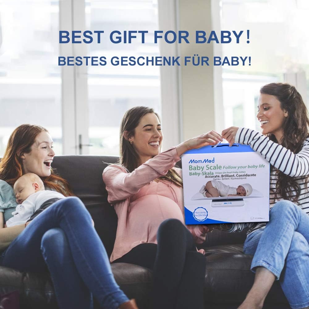 Baby Scale with Hold Function, Blue Backlight, Weight and Height Track X3106