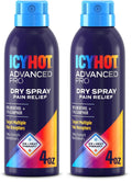 Pain Relief Dry Spray 4 oz with Menthol & Camphor Pack of 2 I6835