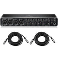 USB Audio/MIDI Interface with Mic Preamplifiers and 2x 25' XLR Cables U658