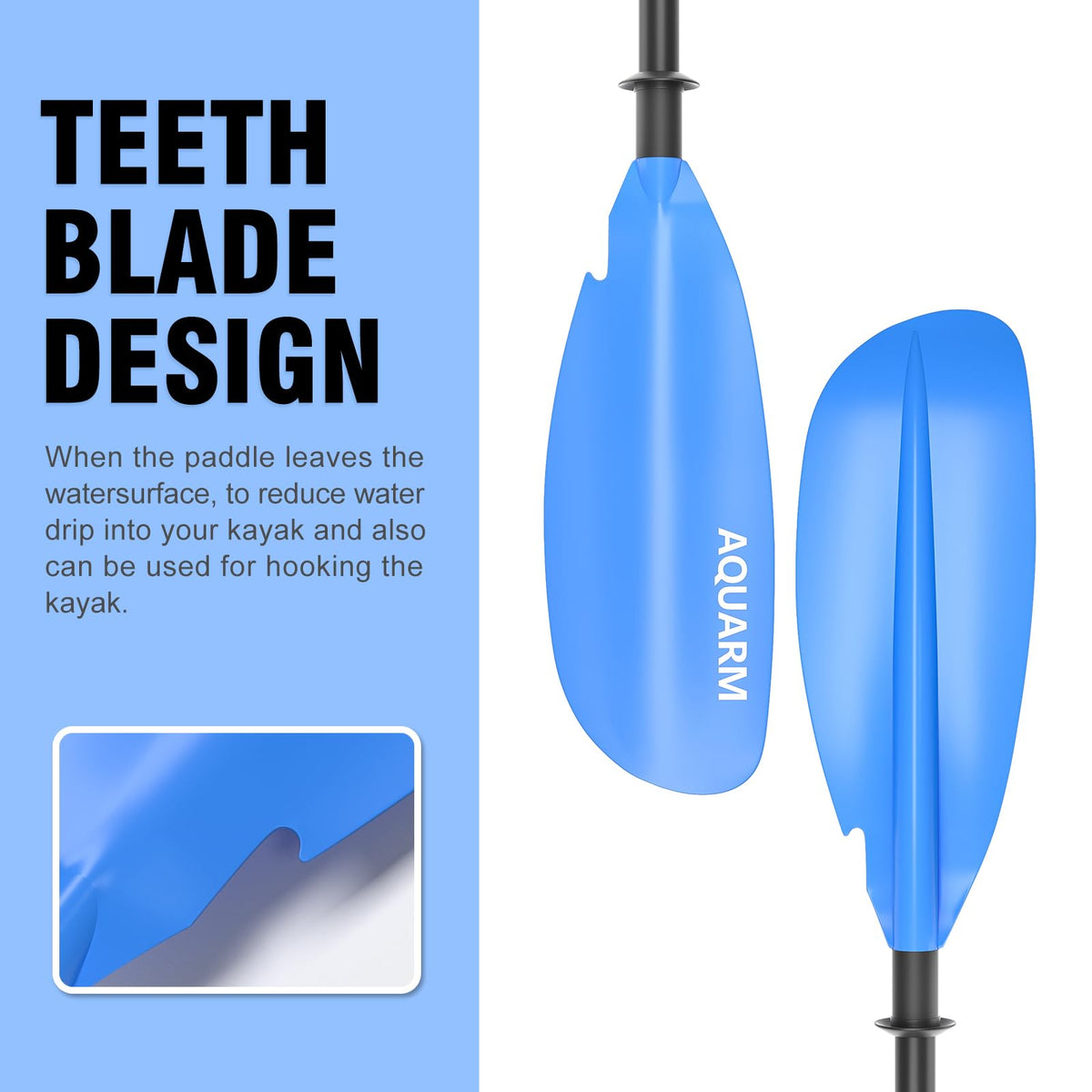 Adjustable Lightweight Kayak Paddle 231cm M322