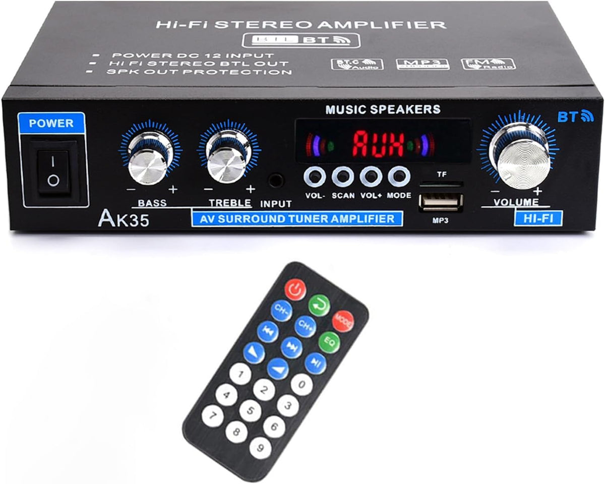 Bluetooth 5.0 200W 2.0 Channel Mini Stereo Amplifier Y341989