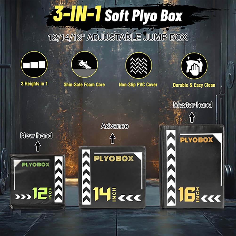 3-in-1 Soft Foam Plyometric Jump Box R79021