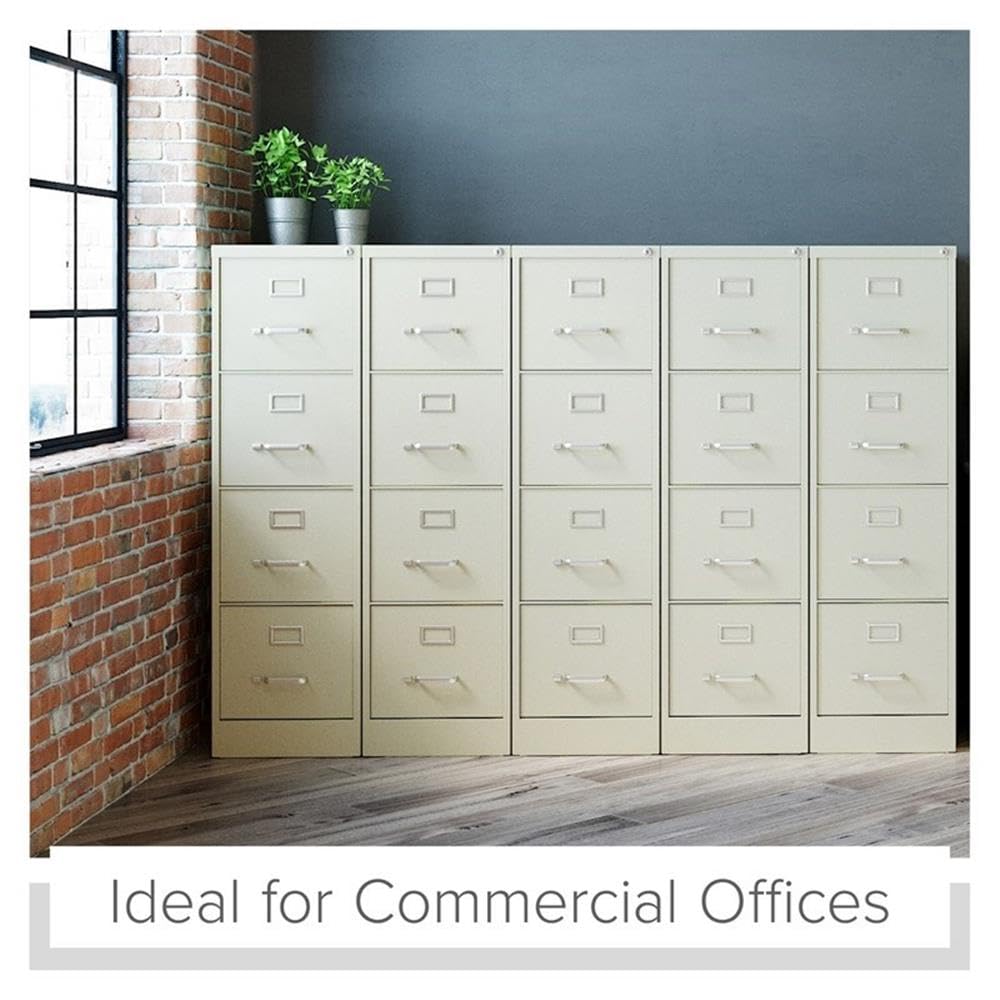 Beige 4-Drawer Metal Letter File Cabinet Z52631