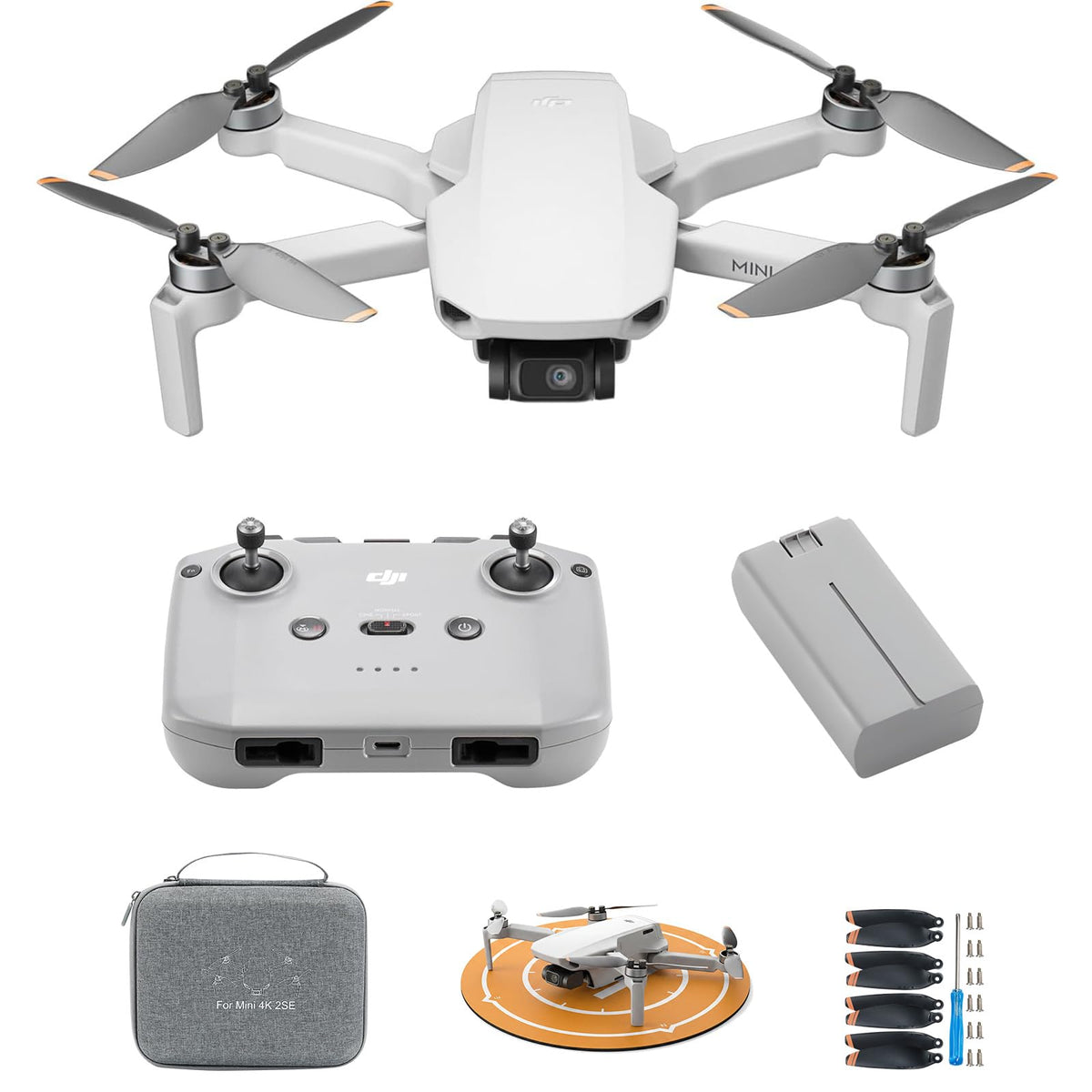 4K UHD Camera Drone with 3-Axis Gimbal Stabilization, Under 249 g K122765