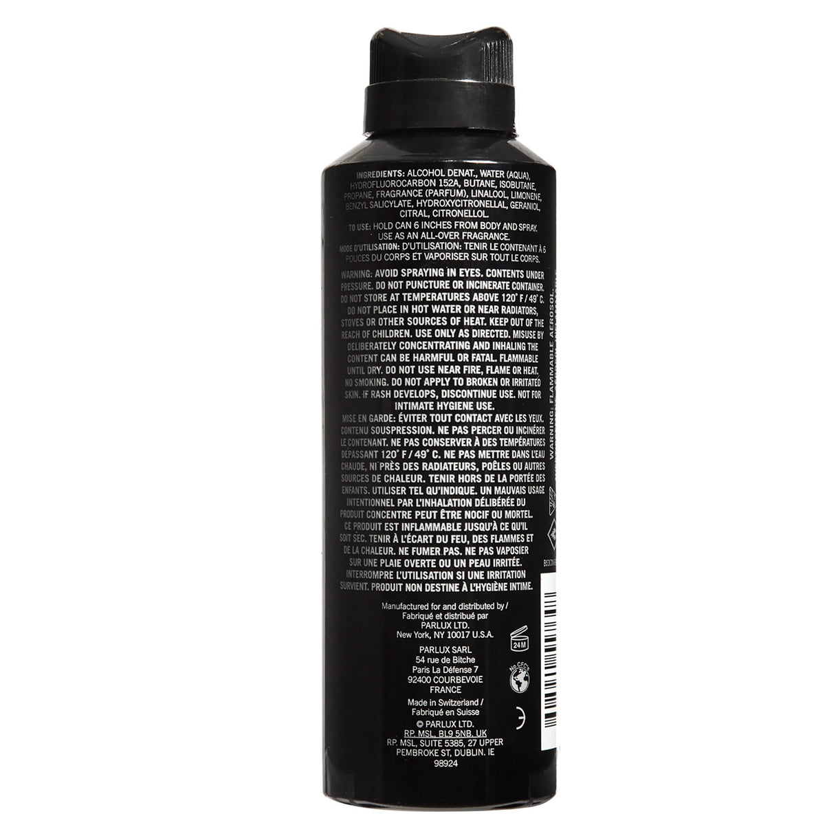 Black All Over Body Spray 6.0 Fl. Oz Q3006