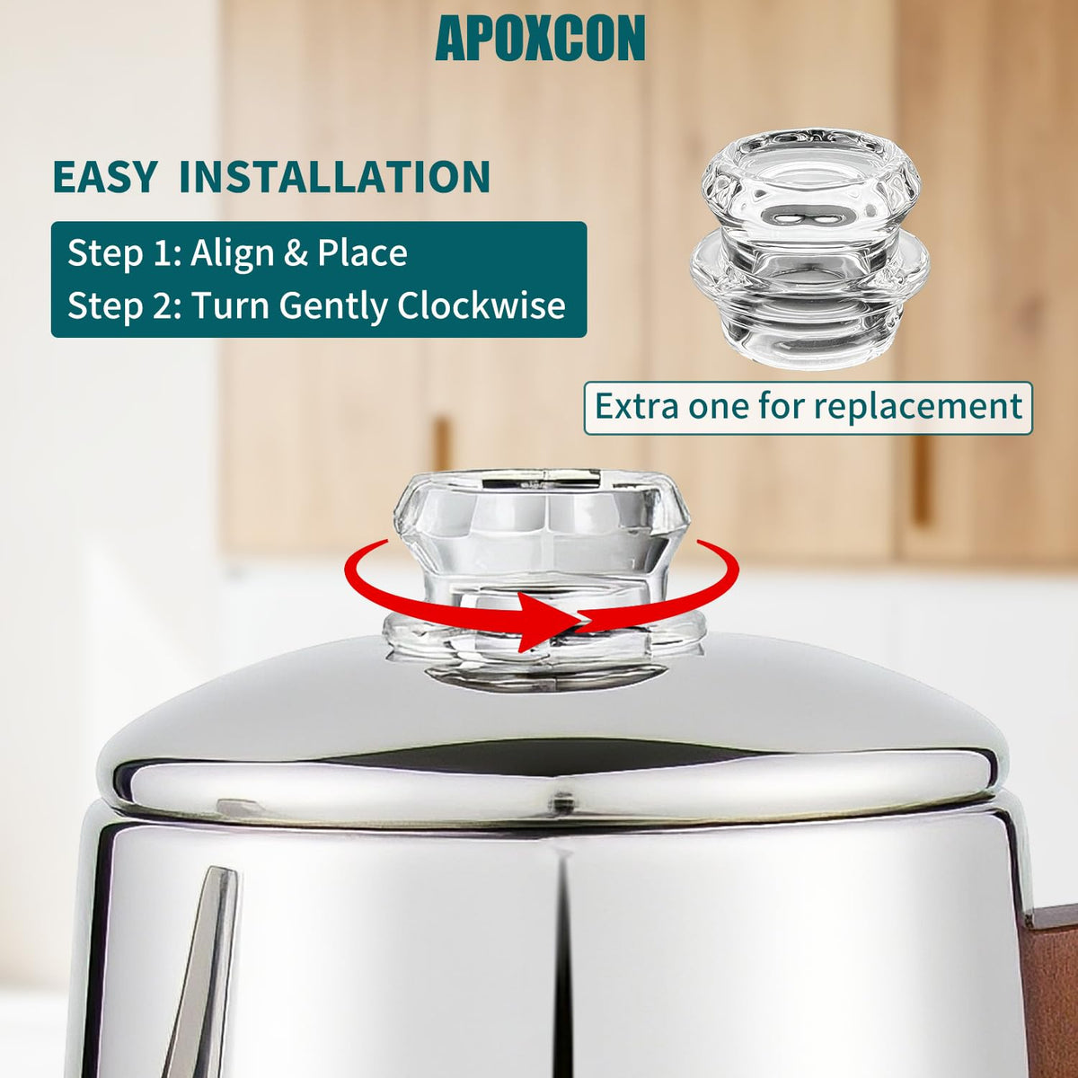 Electric Stainless Steel Coffee Percolator 8 Cup N217213