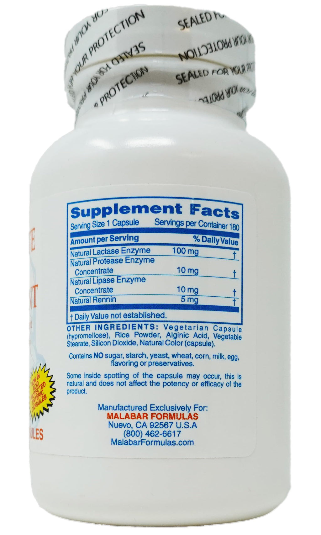Milk Digestant 180 Count Y263