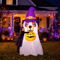 6.2 FT Halloween Inflatables Dog with Pumpkin Built-in LEDs K867880