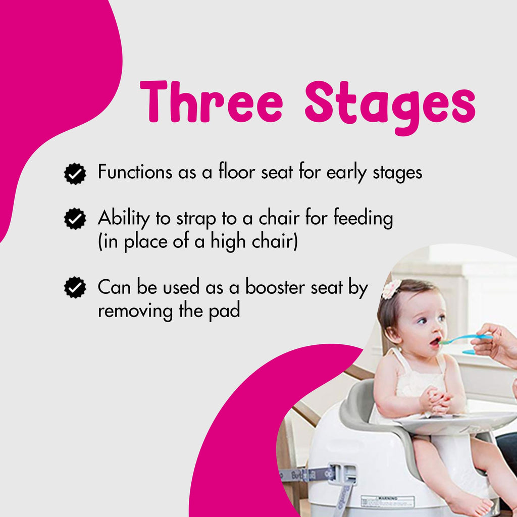 Portable Infant Multi-Seat with Tray, 6 to 36 Months, Taupe P999