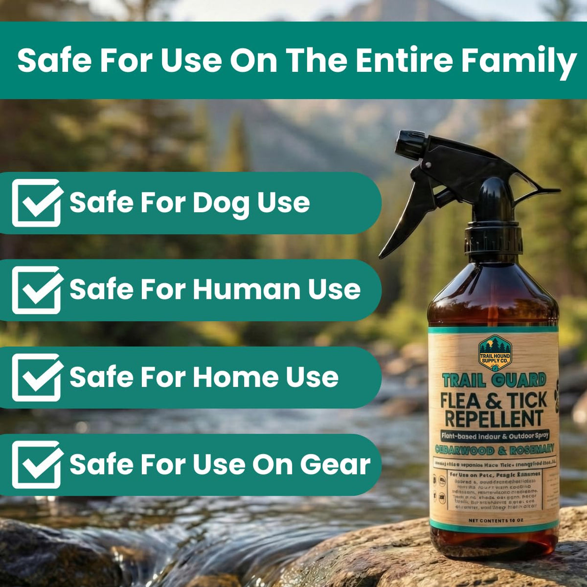 Natural Extra Strength Insect, Flea and Tick Spray 16oz H26029