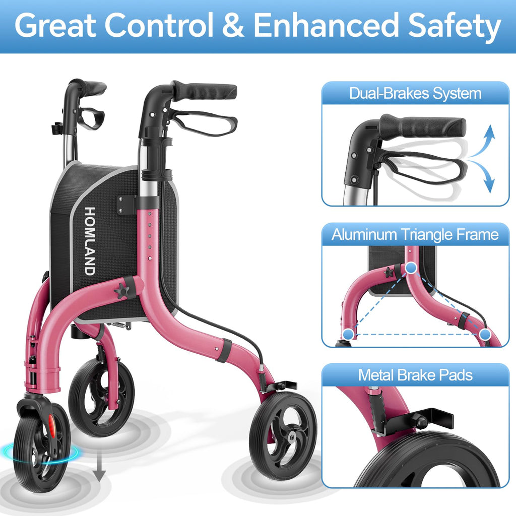 Foldable 3 Wheel Walkers Z1329