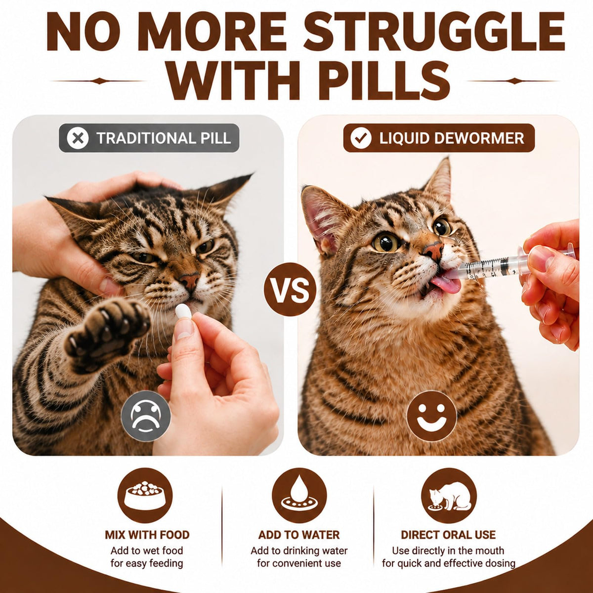 Cat Dewormer Liquid Broad Spectrum Treatment 120ml B488