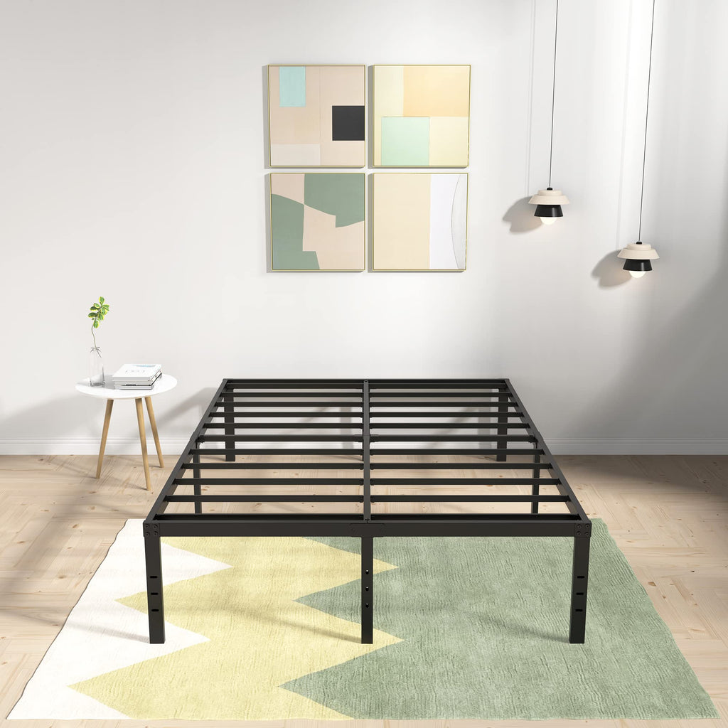 18 Inch High Queen Size Bed Frame with Storage H40697