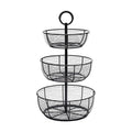 3-Tier Metal Floor Standing Fruit Storage Basket S18515