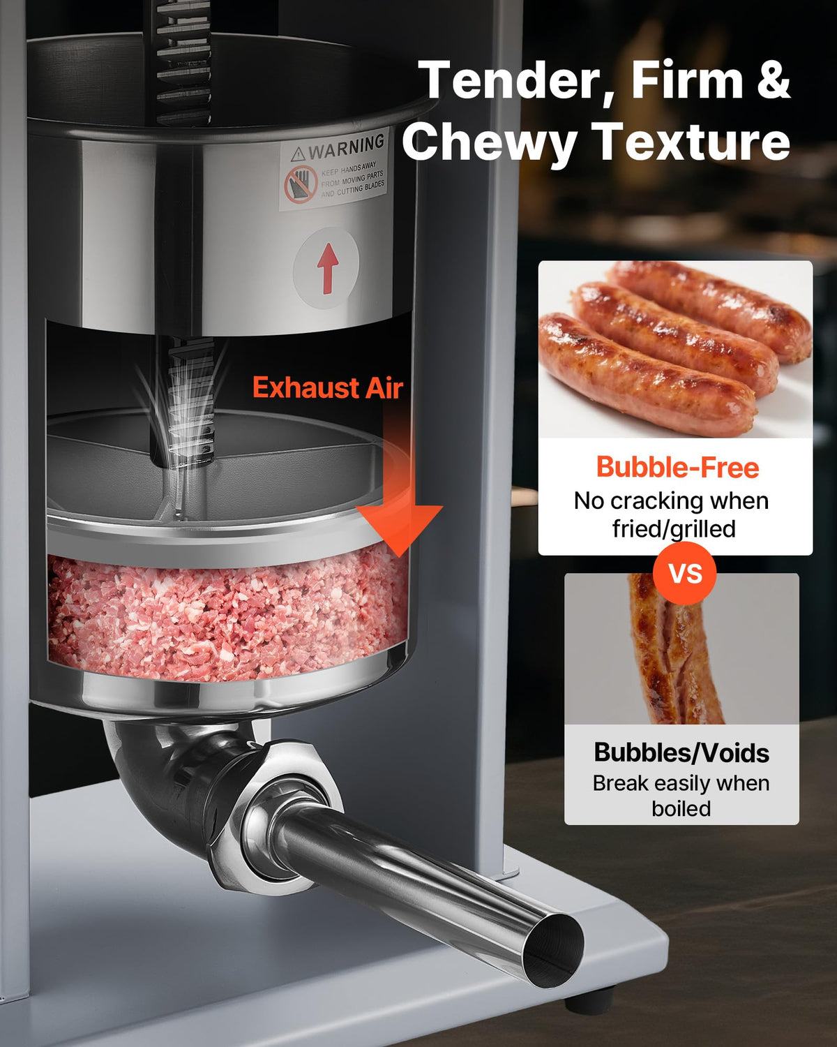 Electric Stainless Steel Sausage Stuffer with Foot Pedal W9597