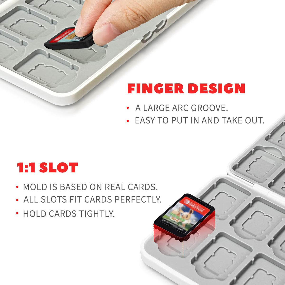 Switch Game Card Case Holds 24 Game Cards & 24 MicroSD Z8791
