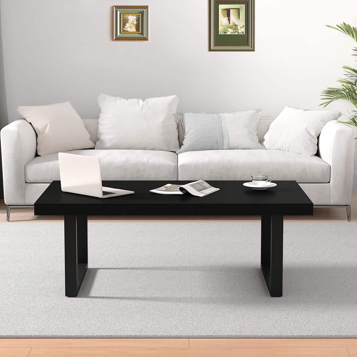 Black Wood Coffee Table P5007