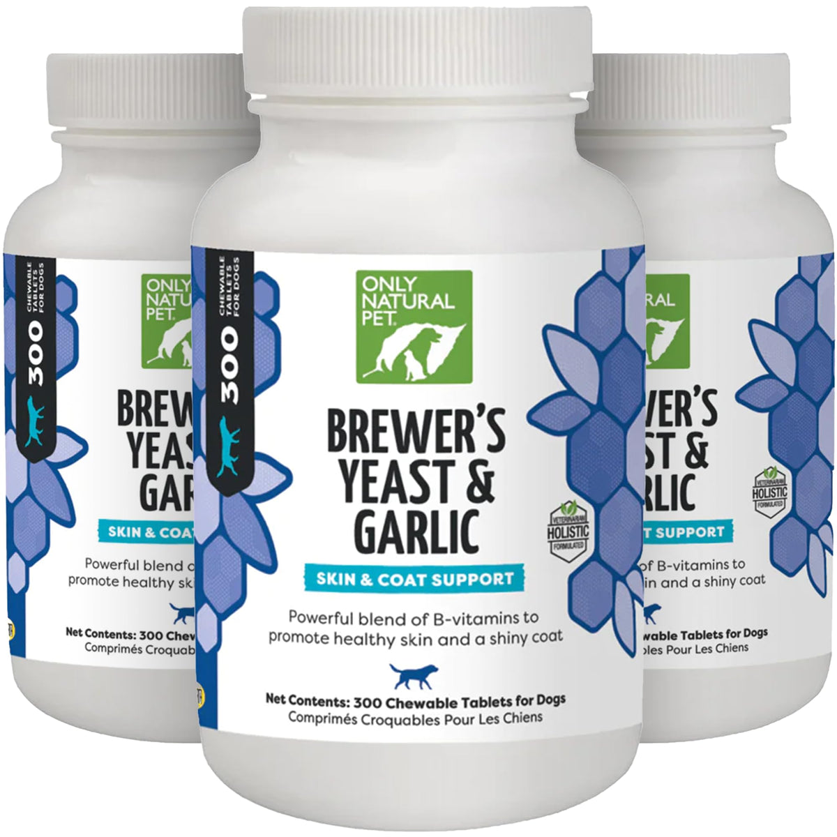 Brewer's Yeast & Garlic Chewables 300 Count Tablet 3 Pack Q967405