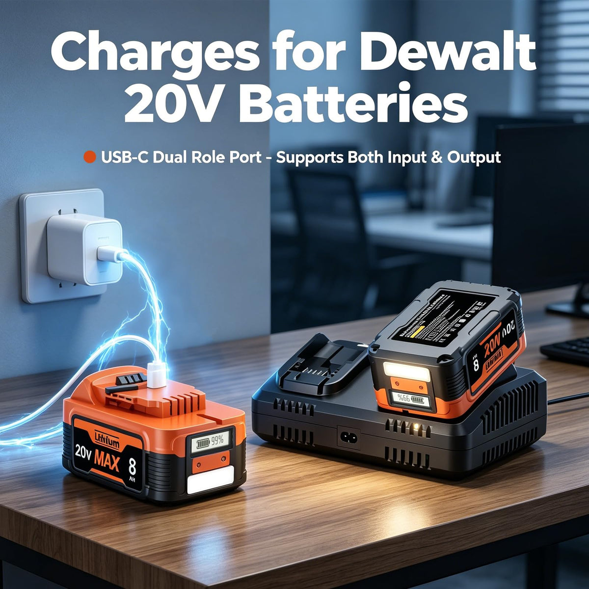 20V Lithium Battery with LCD Display C797919