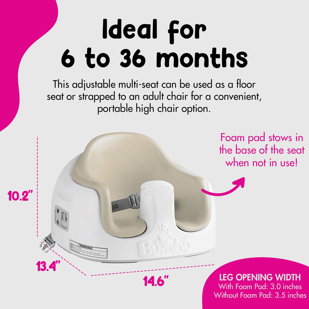 Portable Infant Multi-Seat with Tray, 6 to 36 Months, Taupe P999