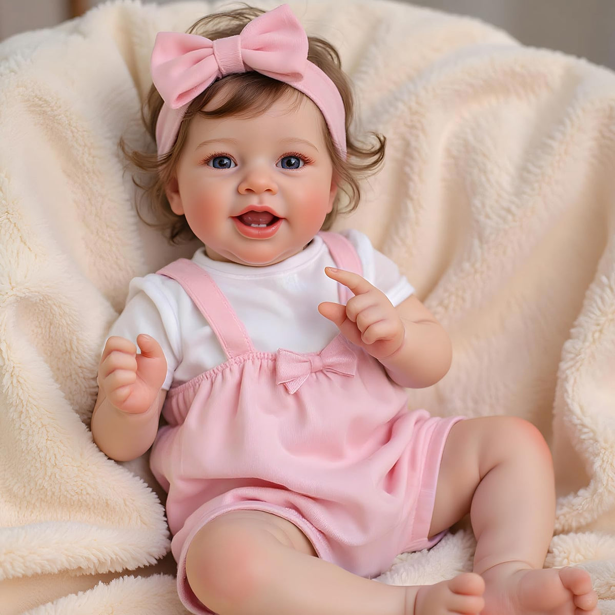 20 Inch Reborn Baby Dolls Girl with Rooted Hair R525990