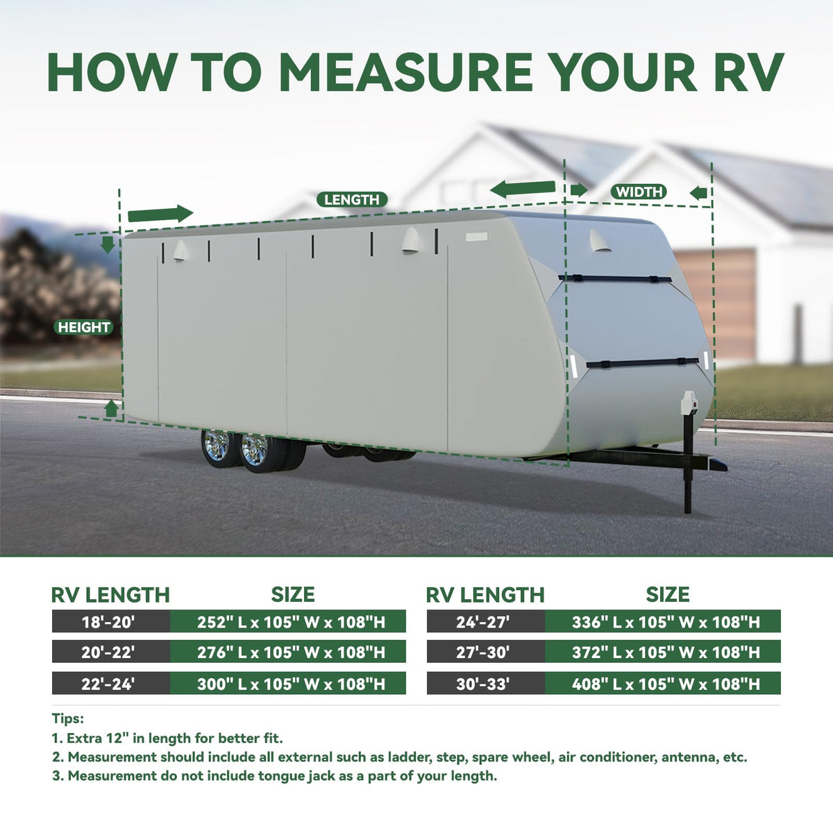 Grey 27'-30' RV Travel Trailer Cover T17284