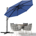 10ft Navy Blue Cantilever Patio Umbrella J613398