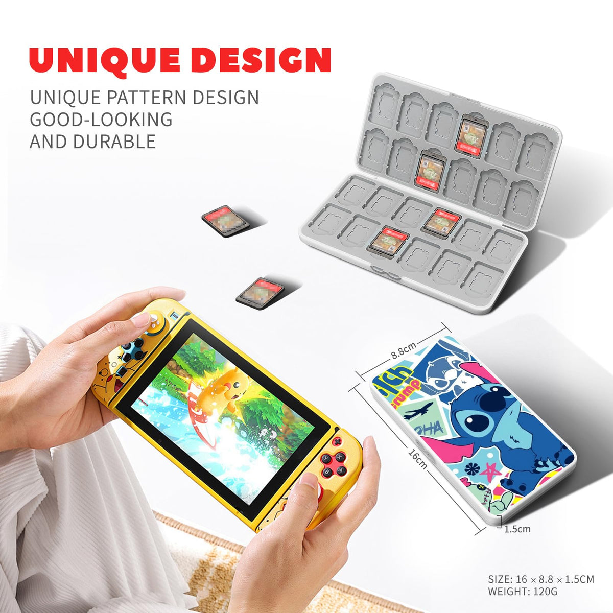 Switch Game Card Case Holds 24 Game Cards & 24 MicroSD Z8791
